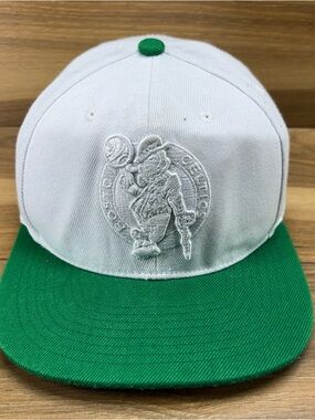 Mitchell and Ness Boston Celtics Embroidered Basketball Character Snapback Hat
